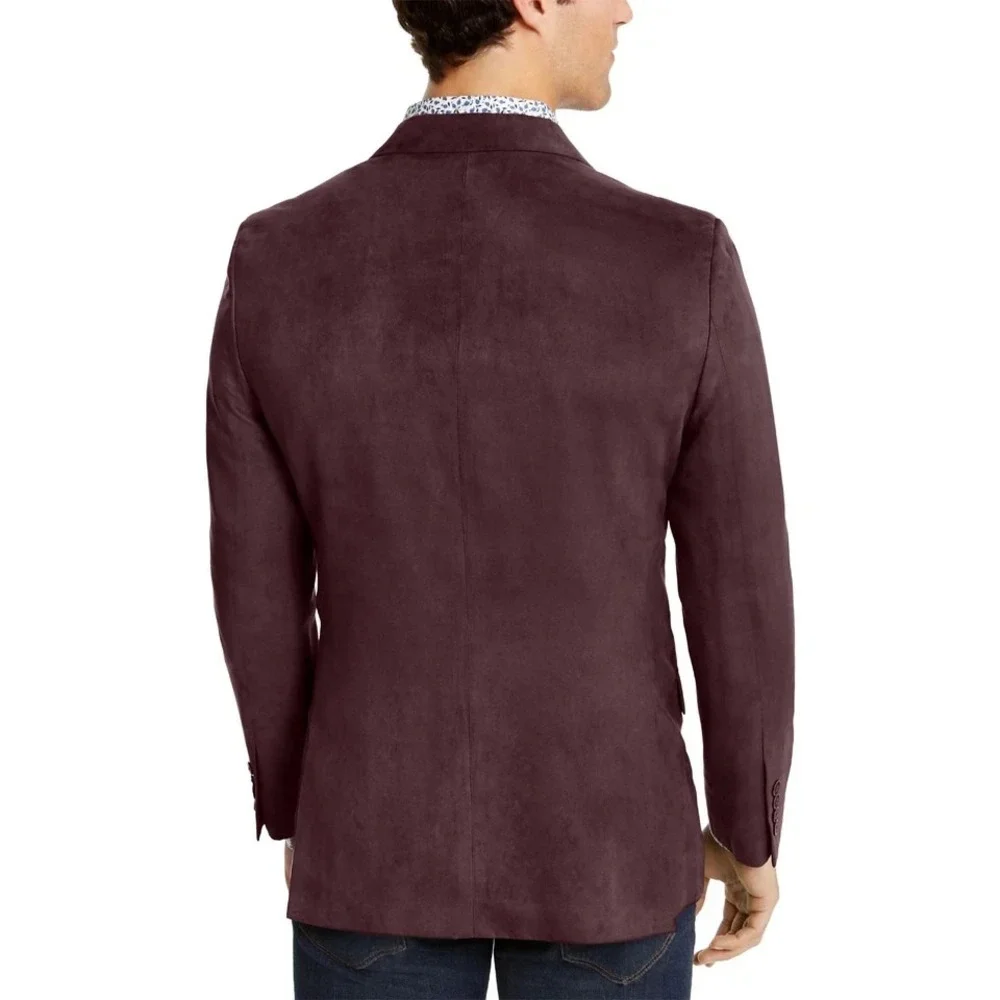 Nautica Men's Modern-Fit Faux-Suede Sport‎ Coat Brown 46L E071121